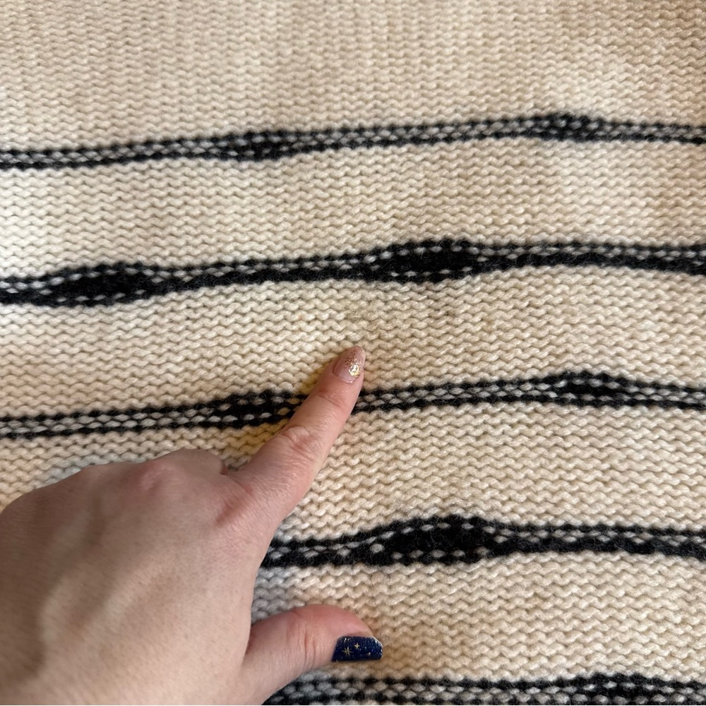 Veronica Beard Viori striped turtleneck wool sweater - Picture 5 of 12